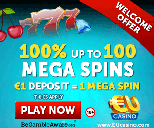 www.EUcasino.com - Op til 100 Mega Gratis Spins!